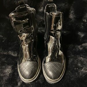 Shiny Black Boots